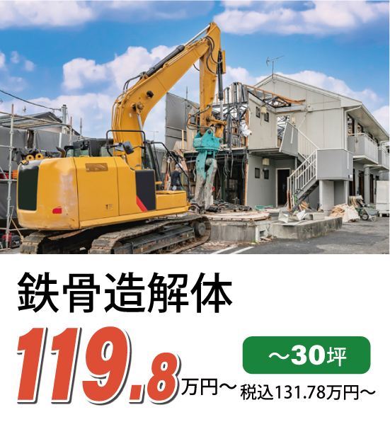 鉄骨造解体費用