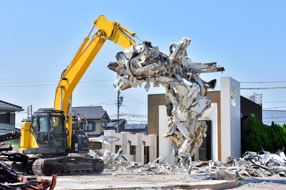 解体工事中