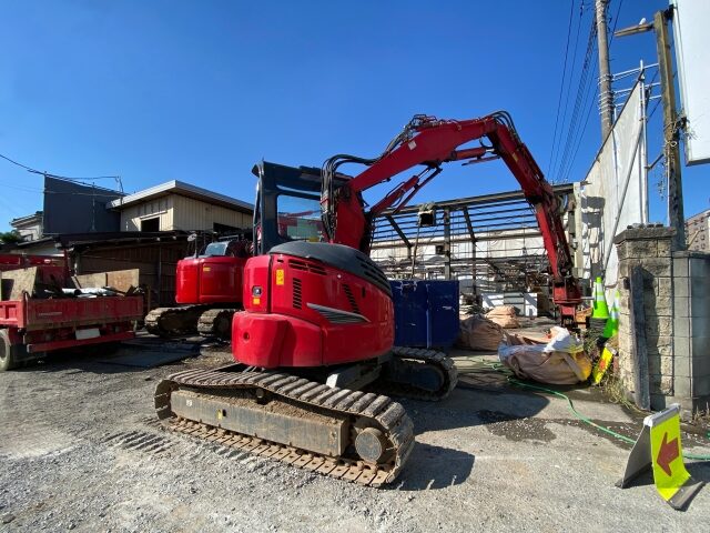 解体工事中
