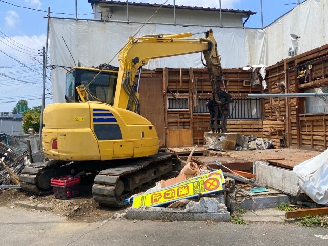 解体工事中